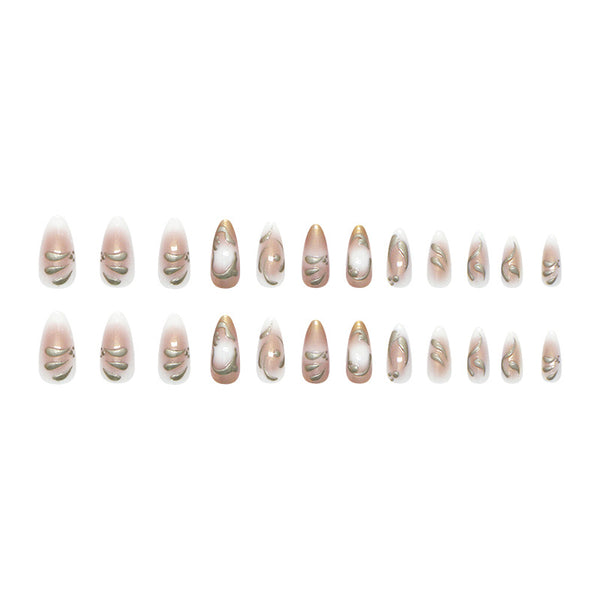 12 Sizes-24 PcsPress On Nails W2051