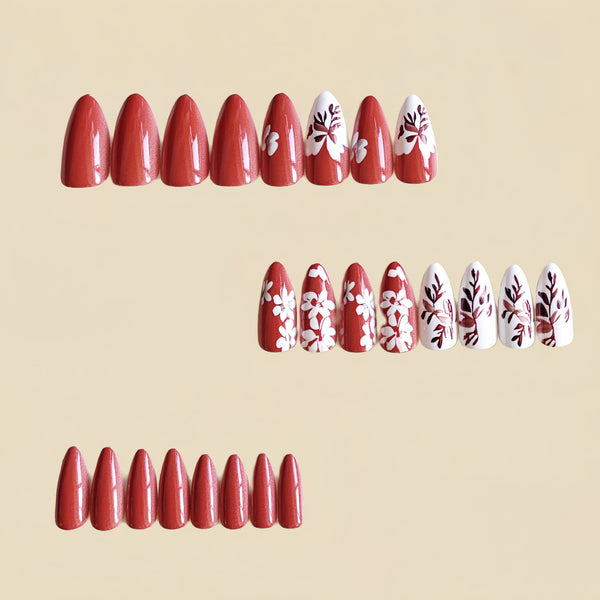 12 Sizes-24 Pcs Press On Nails Y1168