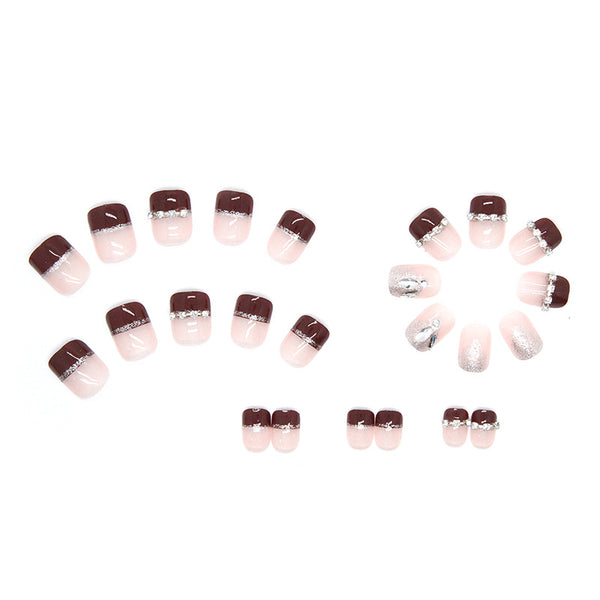 12 Sizes-24 Pcs Press On Nails Z458