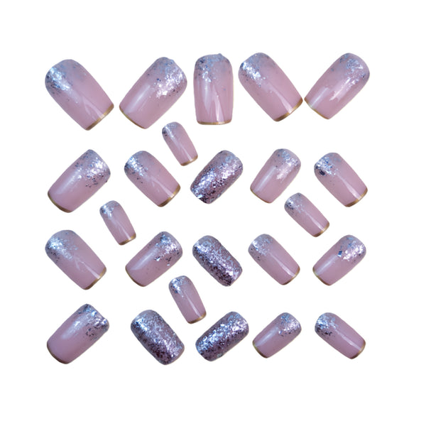 12 Sizes-24 Pcs Press On Nails Y1707