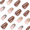 12 Sizes-24 Pcs Press On Nails JP3034