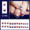 12 Sizes-24 Pcs Press On Nails C1706