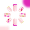 12 Sizes-24 Pcs Press On Nails C376