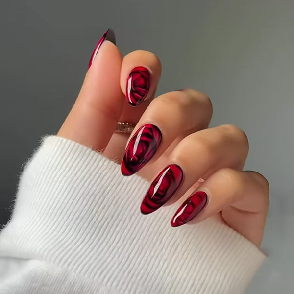12 Sizes-24 Pcs Press On Nails W2113