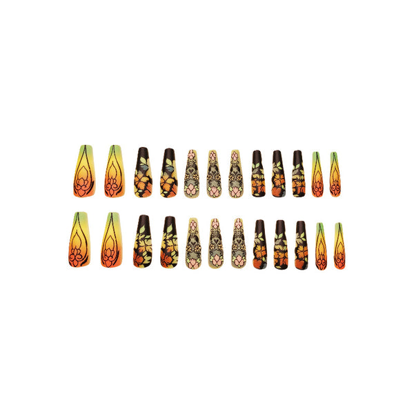12 Sizes-24 Pcs Press On Nails Y199