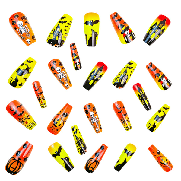 12 Sizes-24 Pcs Press On Nails Y856