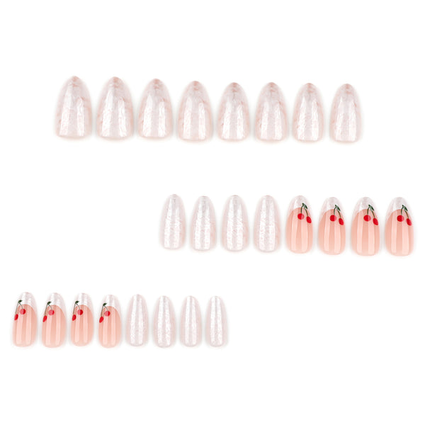 12 Sizes-24 Pcs Press On Nails JP3928