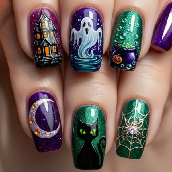 12 Sizes-24 Pcs Press On Nails y2049-24