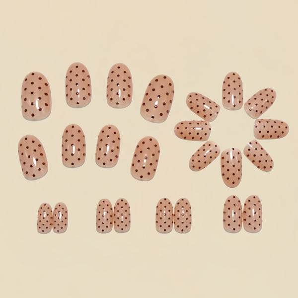12 Sizes-24 Pcs Press On Nails Y1737