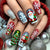 12 Sizes-24 Pcs Press On Nails Y1212