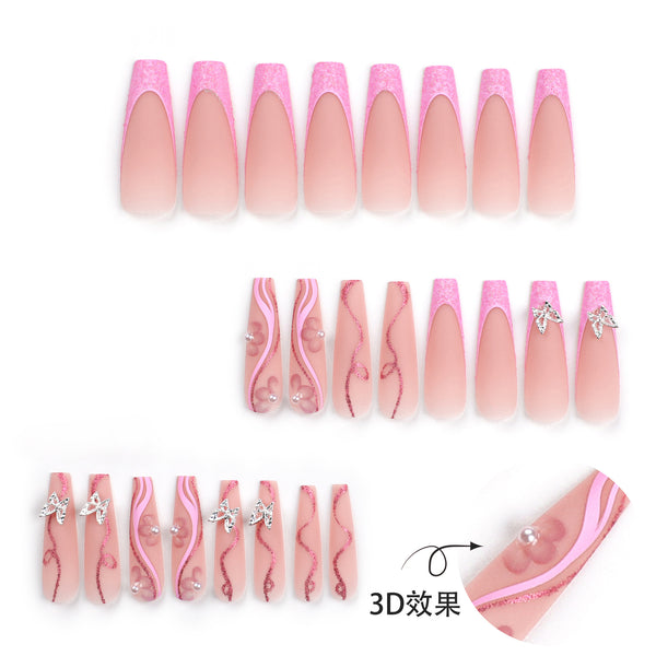 12 Sizes-24 Pcs Press On Nails JP2759