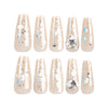 12 Sizes-24 Pcs Press On Nails JP2913