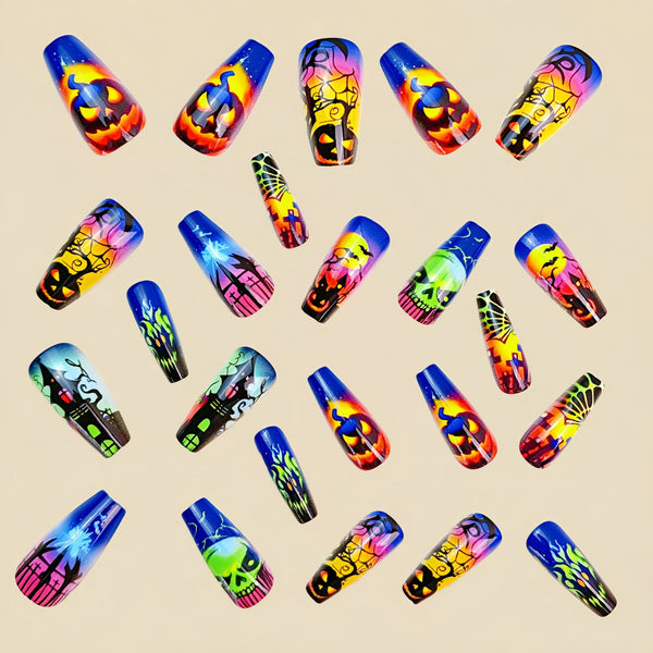 12 Sizes-24 Pcs Press On Nails Y991