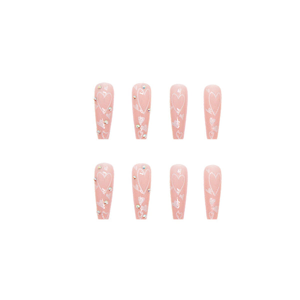 12 Sizes-24 Pcs Press On Nails Z296