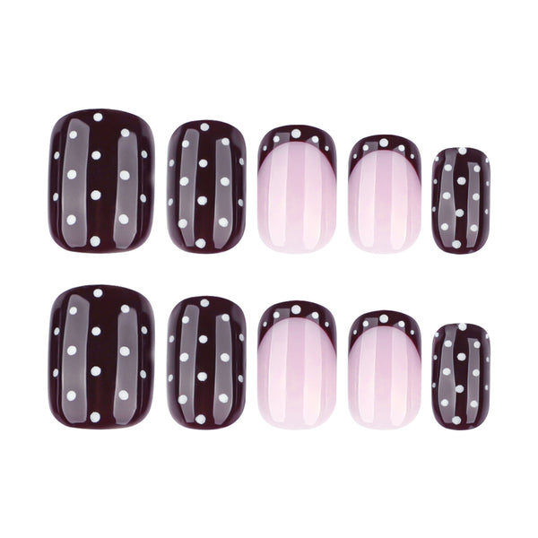 12 Sizes-24 Pcs Press On Nails JP4229