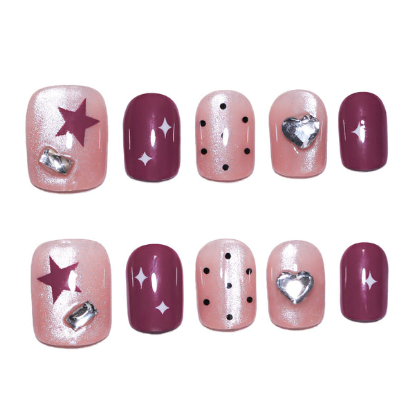 12 Sizes-24 Pcs Press On Nails nail-accessory