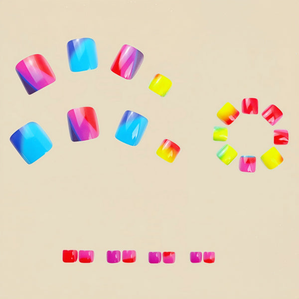 12 Sizes-24 Pcs Press On Nails Y596