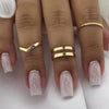 12 Sizes-24 Pcs Press On Nails W630