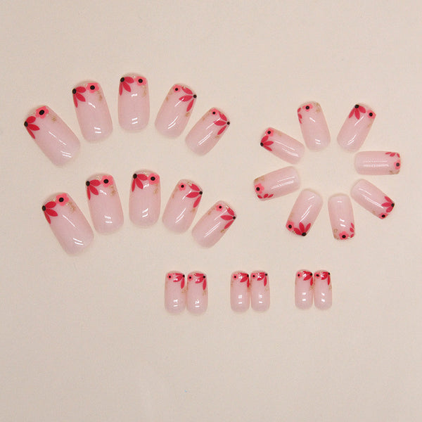 12 Sizes-24 Pcs Press On Nails W1416