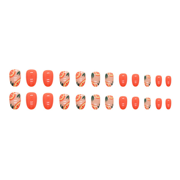 12 Sizes-24 Pcs Press On Nails W1071