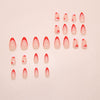 12 Sizes-24 Pcs Press On Nails W2142