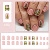 12 Sizes-24 Pcs Press On Nails C690