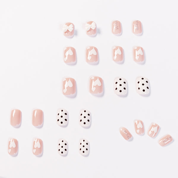 12 Sizes-24 Pcs Press On Nails JP1045