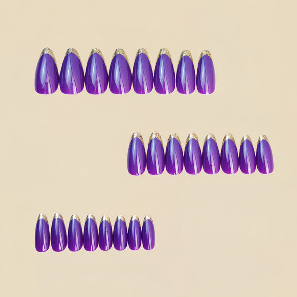 12 Sizes-24 Pcs Press On Nails Y1442