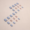 12 Sizes-24 Pcs Press On Nails W1306