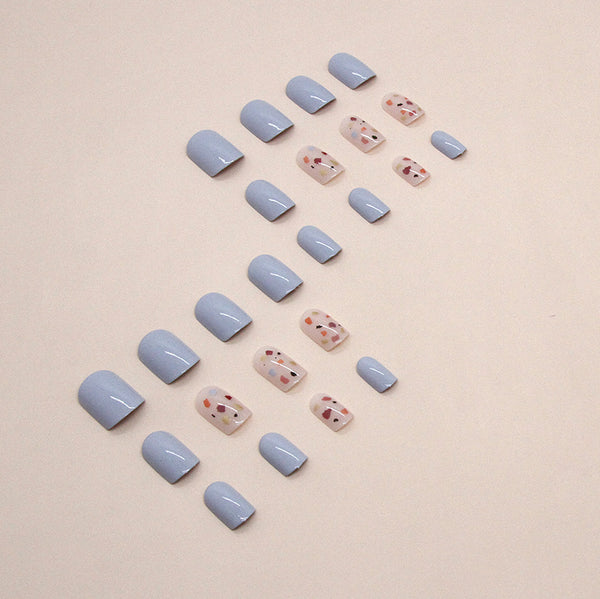 12 Sizes-24 Pcs Press On Nails W1306
