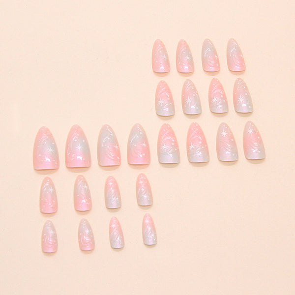 12 Sizes-24 Pcs Press On Nails W1787