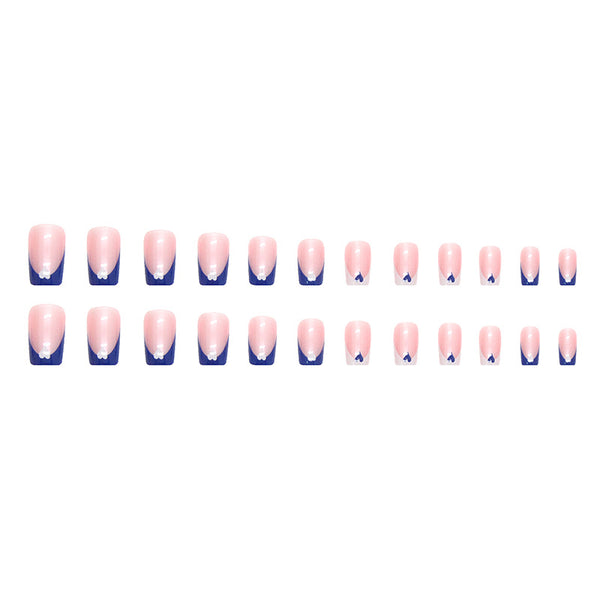 12 Sizes-24 Pcs Press On Nails W303