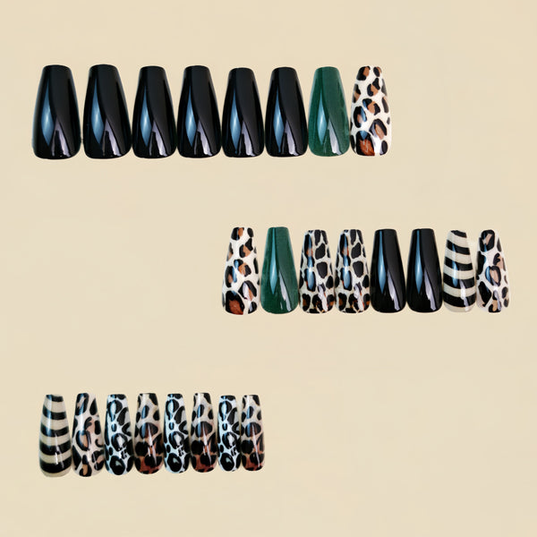 12 Sizes-24 Pcs Press On Nails Y1754