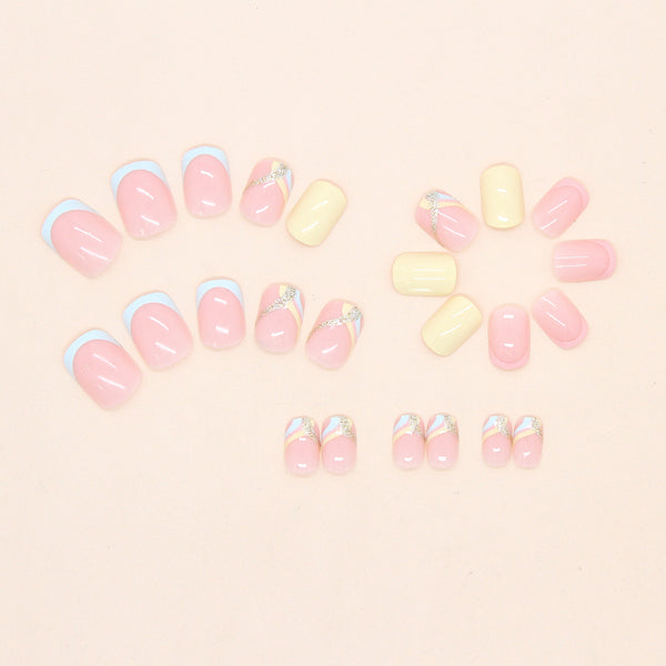 12 Sizes-24 Pcs Press On Nails W1952