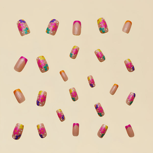 12 Sizes-24 Pcs Press On Nails Y091