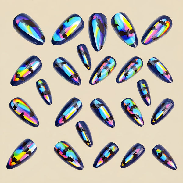 12 Sizes-24 Pcs Press On Nails Y1091