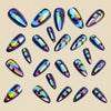 12 Sizes-24 Pcs Press On Nails Y1091