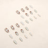 12 Sizes-24 Pcs Press On Nails R707