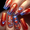 12 Sizes-24 Pcs Press On Nails Y1520
