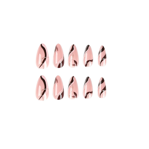 12 Sizes-24 Pcs Press On Nails JP2296