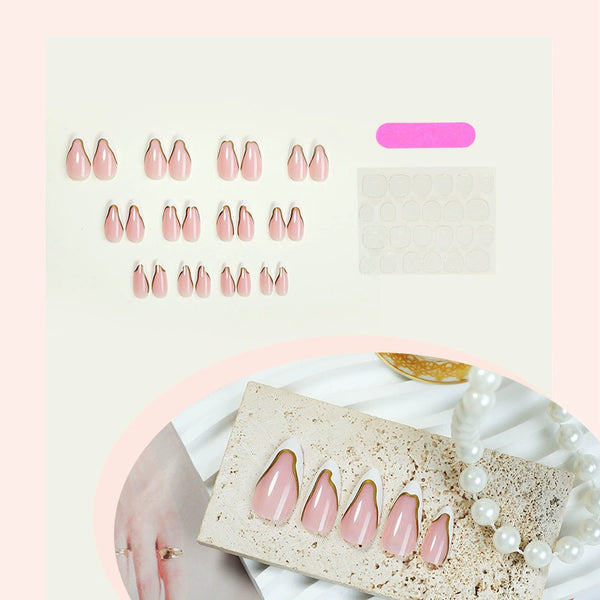 12 Sizes-24 Pcs Press On Nails XM-98-87