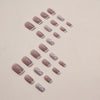 12 Sizes-24 Pcs Press On Nails W1277