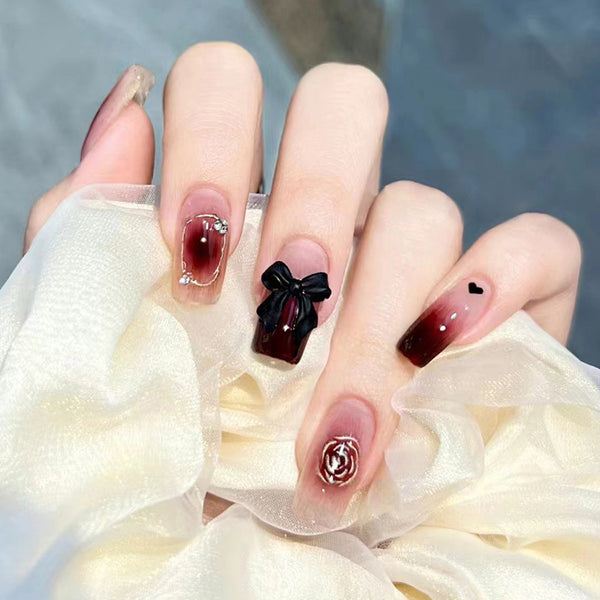 12 Sizes-24 Pcs Press On Nails Z570