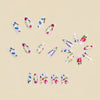 12 Sizes-24 Pcs Press On Nails Y1892