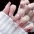 12 Sizes-24 Pcs Press On Nails R712