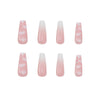 12 Sizes-24 Pcs Press On Nails Z115