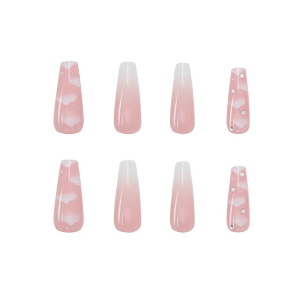 12 Sizes-24 Pcs Press On Nails Z115