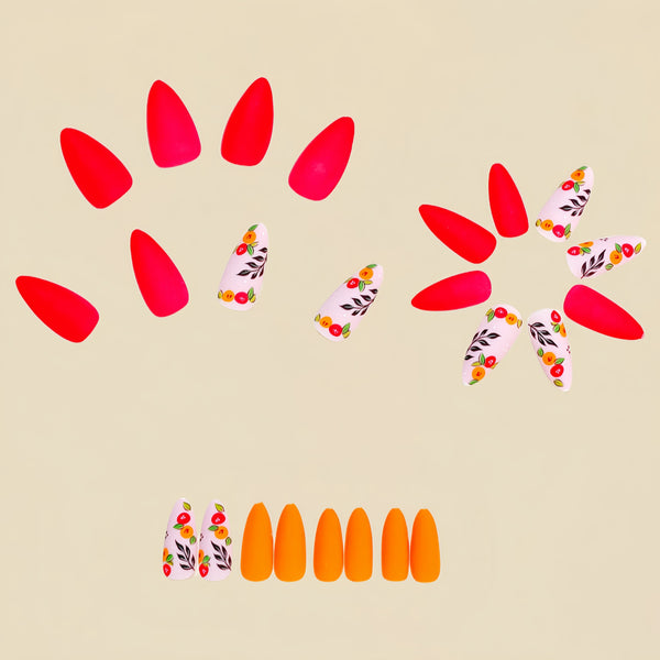 12 Sizes-24 Pcs Press On Nails Y1013