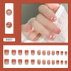 12 Sizes-24 Pcs Press On Nails R907