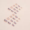12 Sizes-24 Pcs Press On Nails W937